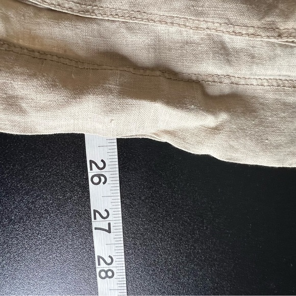 NWT Michael Stars Linen Anorak Jacket Cargo Pockets Oatmeal Sz XS Zip Button - Picture 14 of 16